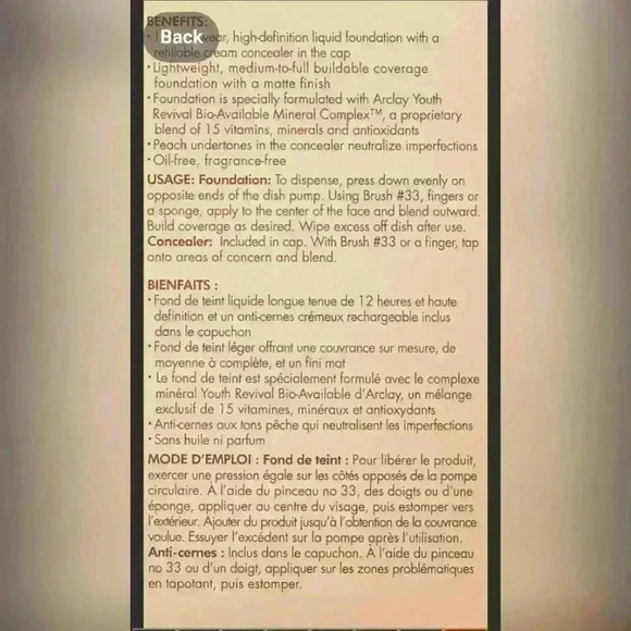 Stila Stay All Day FOUNDATION 1 oz & CONCEALER .04OZ in #10 GOLDEN - Picture 4 of 6